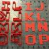 8 Bit Font Uppercase Cookie Cutters