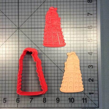 Doctor Who Dalek Cookie Cutter and Stamp