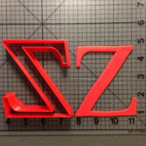 Greek Letter Zeta Cookie Cutter