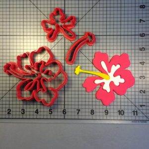 Hibiscus Flower 266-A687 Cookie Cutter Set (4 inch)