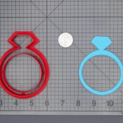 Diamond Ring 266-C966 Cookie Cutter Silhouette