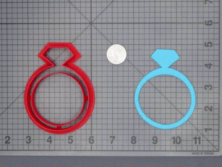 Diamond Ring 266-C966 Cookie Cutter Silhouette