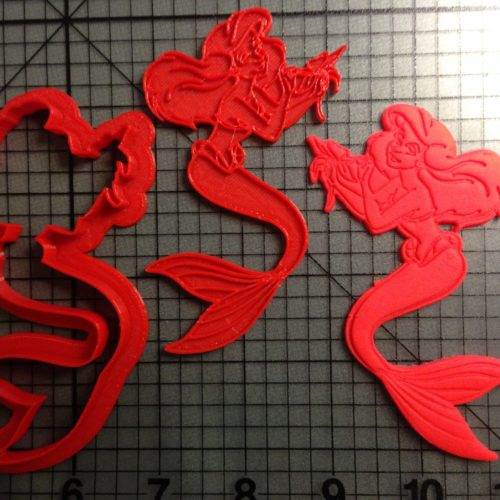 Little Mermaid - Ariel Cookie Cutter and Stamp