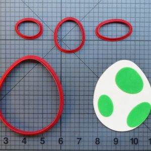 Super Mario - Yoshi Egg 266-A757 Cookie Cutter Set