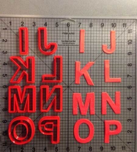 Arial Bold Font Uppercase Cookie Cutters (2)