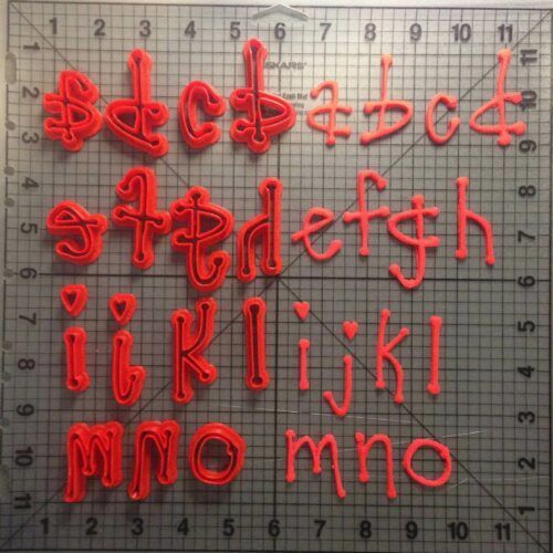 Cool Dots Font Lowercase Cookie Cutters (1)