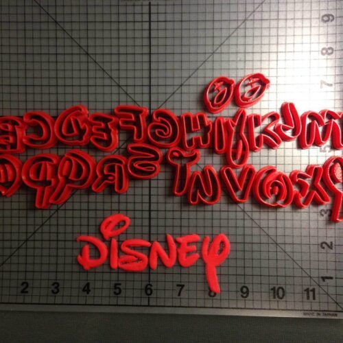 Lowercase Disney Alphabet Cookie Cutter Set