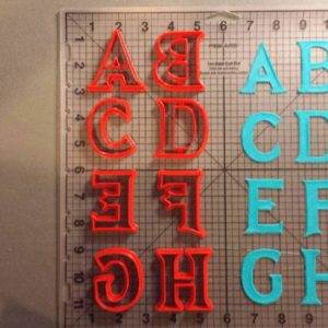 Frozen Inspired Font Uppercase Cookie Cutters (1)