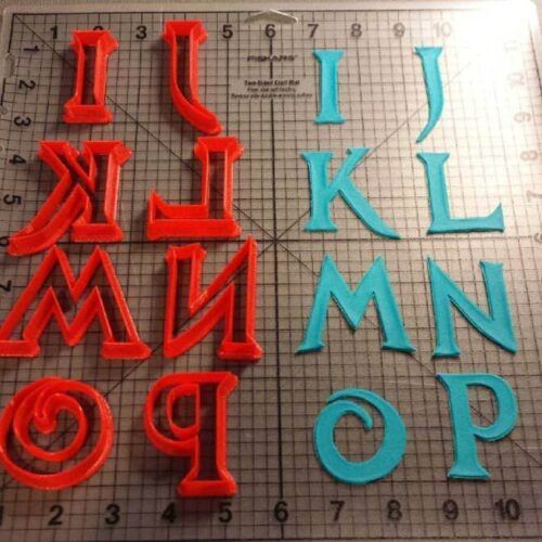 Frozen Inspired Font Uppercase Cookie Cutters (2)