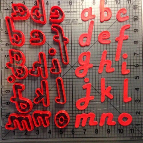 Harlow Gold Font Lowercase Cookie Cutters (1)