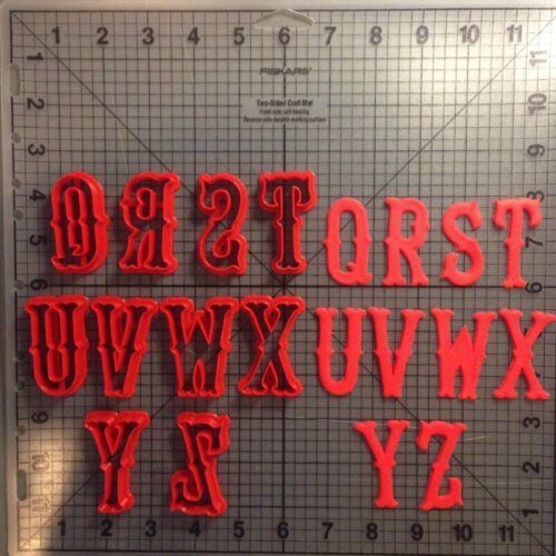 Red Sox Inspired Font Uppercase Cookie Cutters (1)