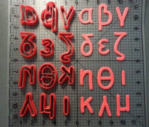 Greek Comic Sans Font Lowercase Cookie Cutters (1)