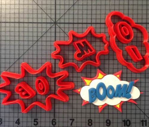 Pow Sign - Boom 266-B936 Cookie Cutter Set (4 inch)