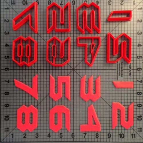 Batman Forever Font Number Cookie Cutters (1)