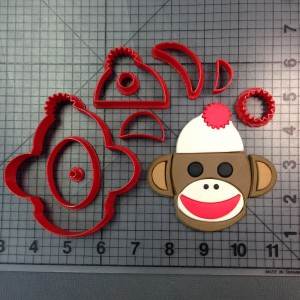 Sock Monkey Cookie Cutter Set