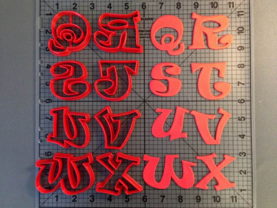 Ravi Font Uppercase Cookie Cutters Jb Cookie Cutters Ravi Font Uppercase Cookie Cutters Jb Cookie Cutters