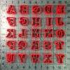 Alphabet Blocks Font Uppercase Cookie Cutters