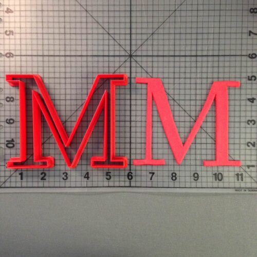 Greek Letter Mu Cookie Cutter