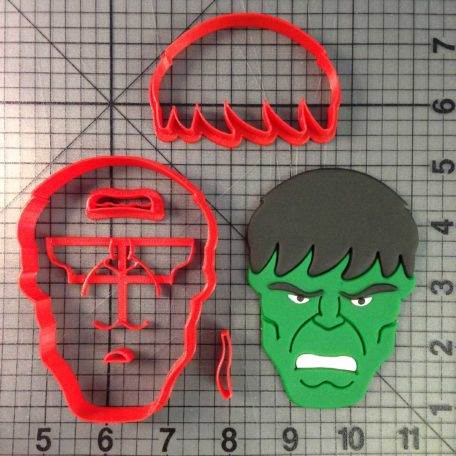 Hulk Face Cookie Cutter Set