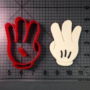 Mickey Hand Number 3 Cookie Cutter