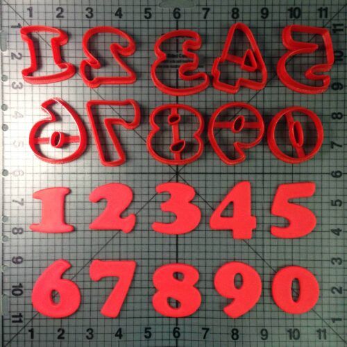 Cooper Number Cookie Cutters