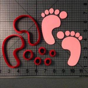 Baby feet 101 Cookie Cutter Set