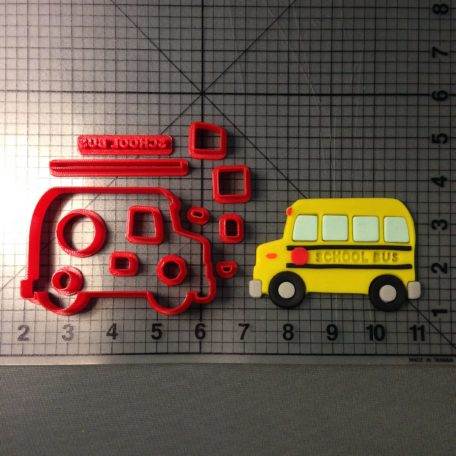 School Bus 266-A487 Cookie Cutter Set