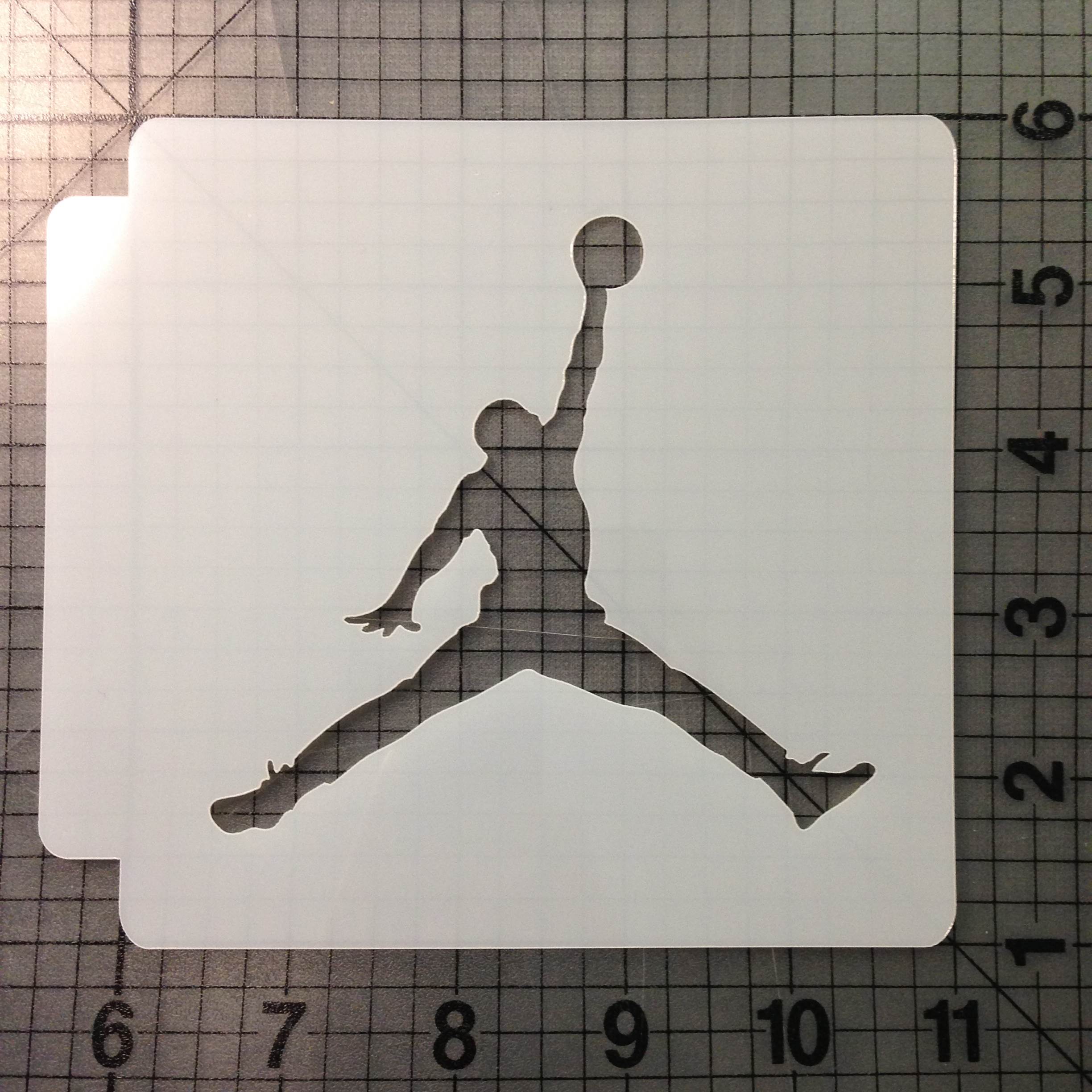 ELEPHANT PRINT CEMENT JORDAN VINYL STENCIL FOR SHOES SMALL PROJECT TIGHT  PATTERN