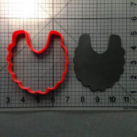 Baby Bib Frilled 101 Cookie Cutter