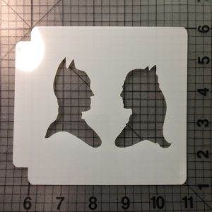 Batman & Catwoman Stencil