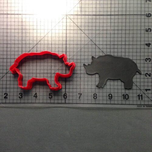 Rhinoceros 101 Cookie Cutter
