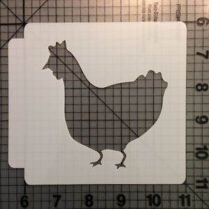 Hen Stencil 101