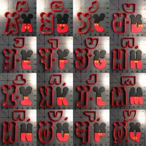 Mickey Alphabet Full Cookie Cutter Set
