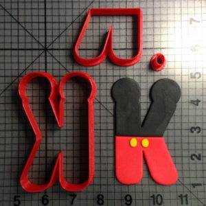 Mickey Letter K Cookie Cutter Set