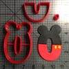 Mickey Letter O Cookie Cutter Set