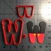 Mickey Letter W Cookie Cutter Set