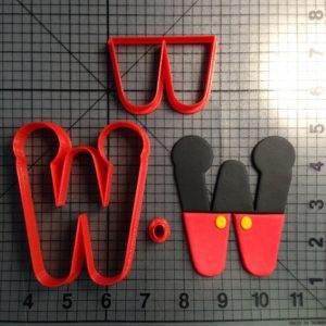 Mickey Letter W Cookie Cutter Set