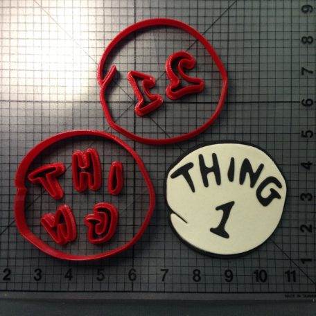 Thing 1 and Thing 2 Cookie Cutter Set