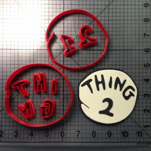 Thing 1 and Thing 2 Cookie Cutter Set