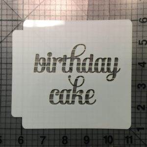 Birthday Cake Stencil 100