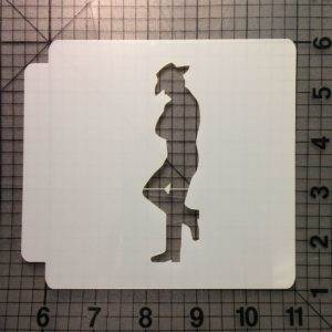 Cowboy Stencil 100