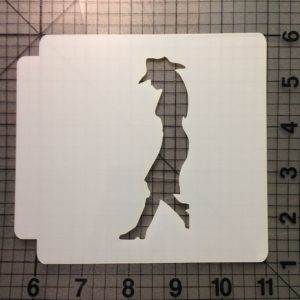 Cowgirl Stencil 100