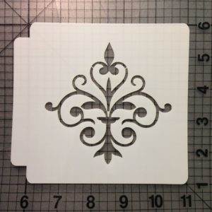 Damask Stencil 125