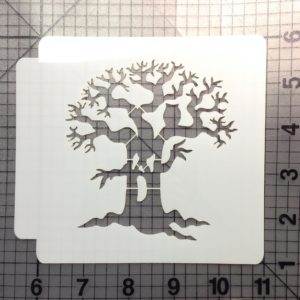 Halloween Tree Stencil 101