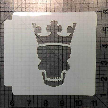 Skull Crown Stencil 100