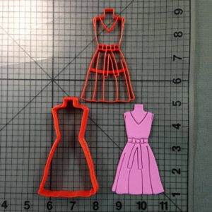 Dress 104 Cookie Cutter and Stamp