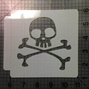 Skull and Crossbones Stencil 101