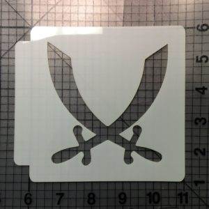 Swords Stencil 100