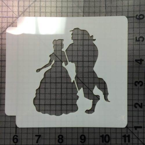 Beauty and the Beast 100 Stencil