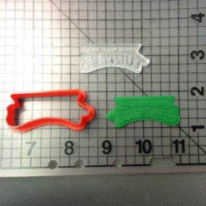 TMNT Logo 100 Cookie Cutter and Stamp (1)